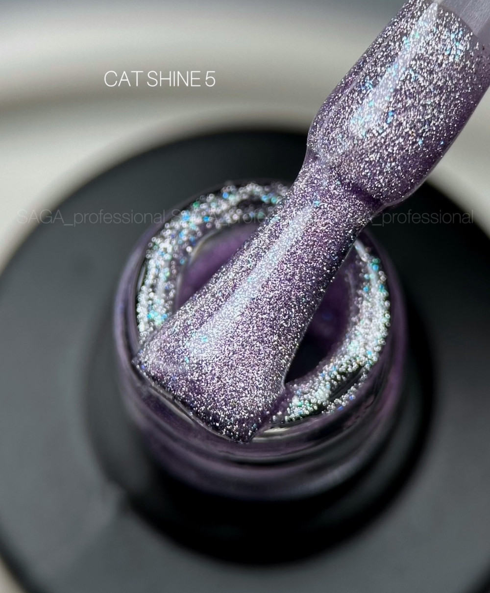 Гель-лак SAGA Cat Shine №05 фіолетовий, 8 мл, фото 1