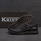 Чоловічі класичні повсякденні туфлі з натуральної шкіри Levis демісезонні туфлі на плоскій підошві зі шнурками, фото 7