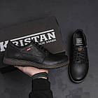 Чоловічі класичні повсякденні туфлі з натуральної шкіри Levis демісезонні туфлі на плоскій підошві зі шнурками, фото 2