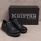 Чоловічі класичні повсякденні туфлі з натуральної шкіри Levis демісезонні туфлі на плоскій підошві зі шнурками, фото 4