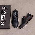 Чоловічі класичні повсякденні туфлі з натуральної шкіри Levis демісезонні туфлі на плоскій підошві зі шнурками, фото 5