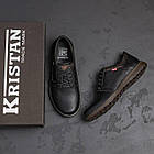 Чоловічі класичні повсякденні туфлі з натуральної шкіри Levis демісезонні туфлі на плоскій підошві зі шнурками, фото 6