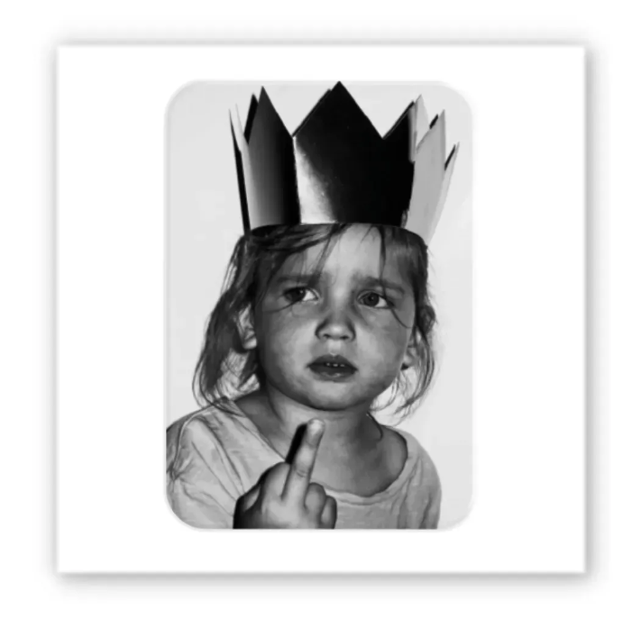 Стікер "Princes mood" 3D, 3,5см