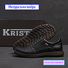 Чоловічі класичні повсякденні туфлі з натуральної шкіри Levis демісезонні туфлі на плоскій підошві зі шнурками, фото 8