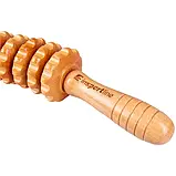 Напівкруглий дерев'яний масажний ролик inSPORTline антицелюлітний Marlee 500, фото 6