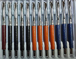 Ручка металева пір'яна BAIXIN FP-918 (мрамор із золотом)