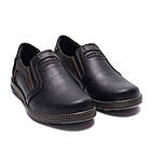 Чоловічі класичні туфлі з натуральної шкіри Levis стильні туфлі шкільні офісні на плоскій підошві без шнурівки, фото 4