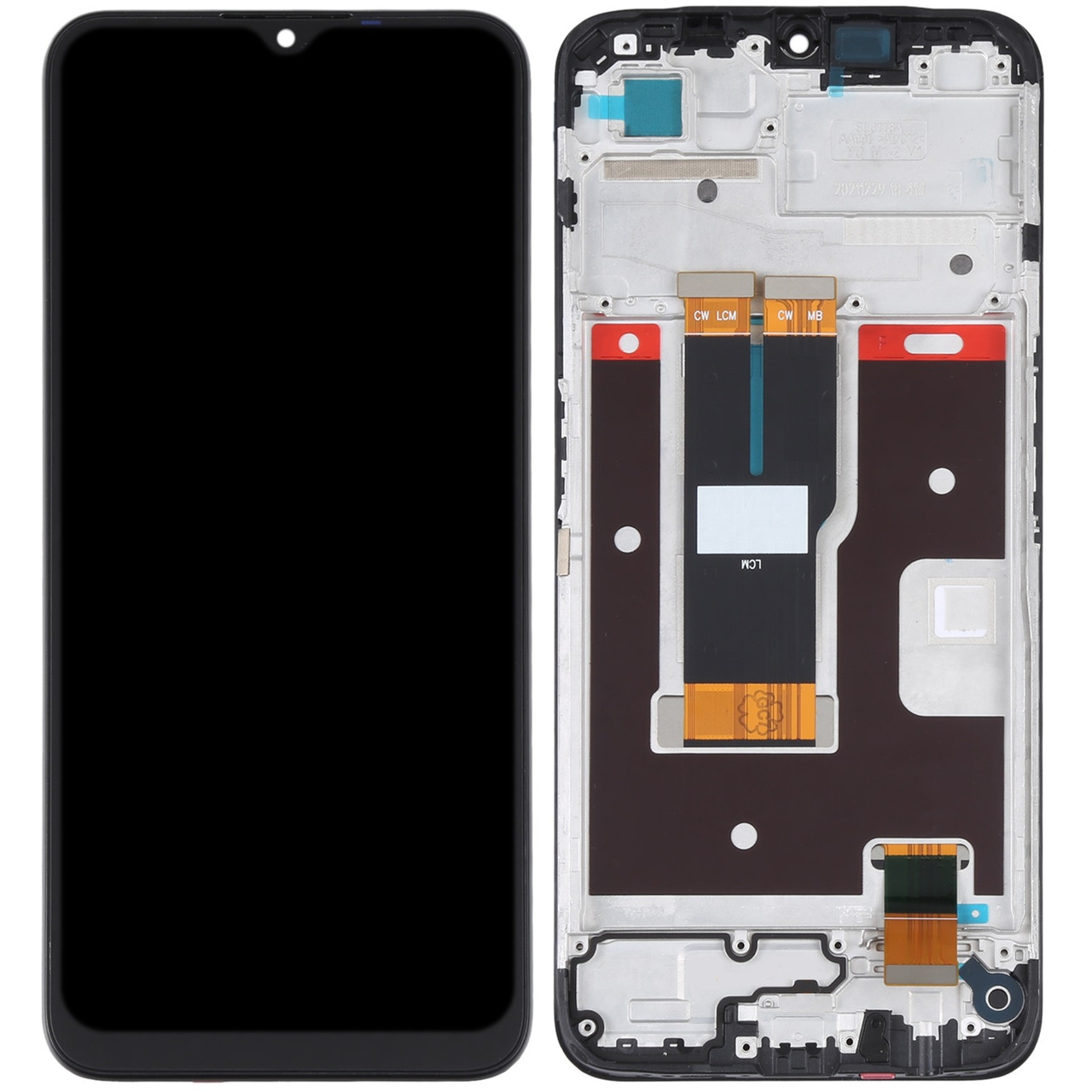 Дисплей Realme C31 чорний, з рамкою, фото 1