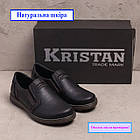 Чоловічі класичні туфлі з натуральної шкіри Levis стильні туфлі шкільні офісні на плоскій підошві без шнурівки, фото 9