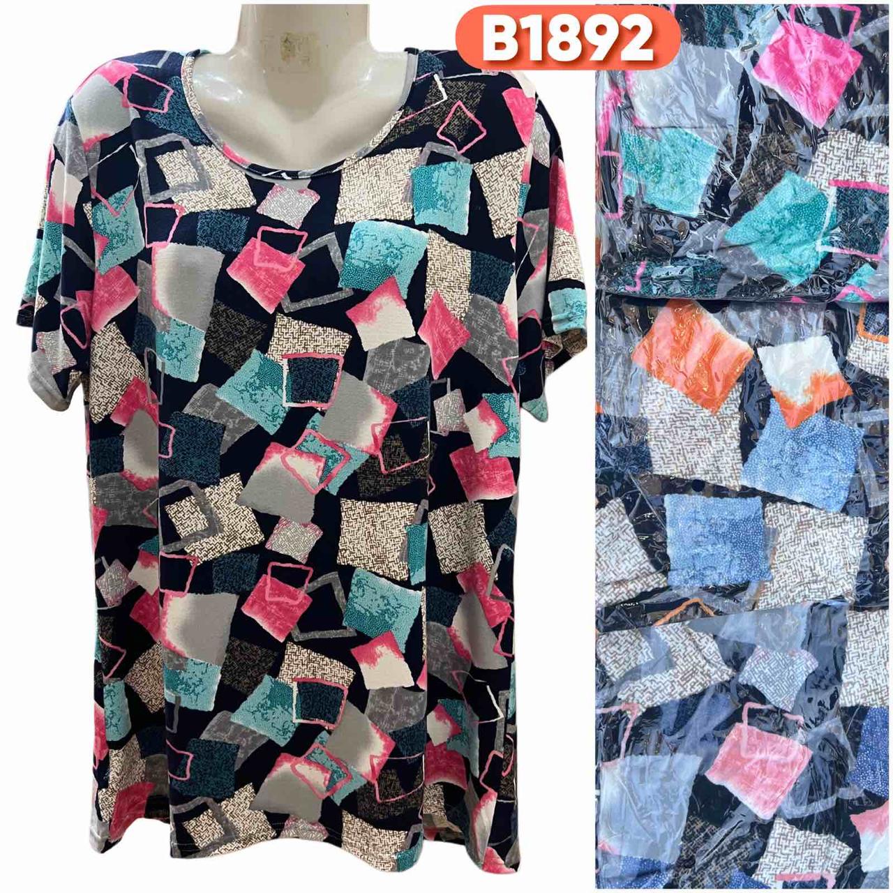 Жіноча футболка бавовна розмір норма M-4XL (46-56) Мікс (від 6 шт.)