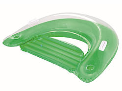 Крісло надувне з ручками і тримачами для напоїв Bestway 43118 зелене, 152 x 99 см