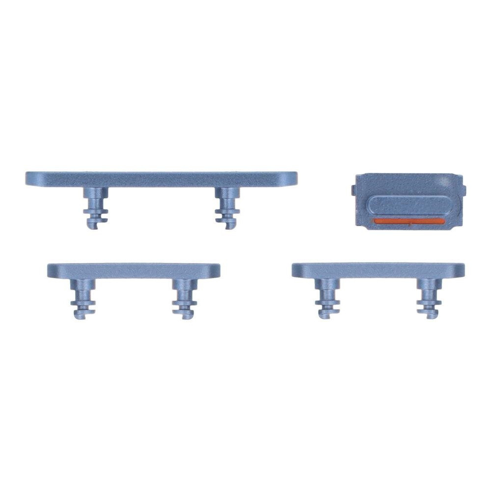 Комплект бічних кнопок iPhone 14 /14 Plus синій, повний комплект, 4шт., фото 1