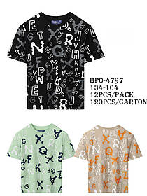 Футболки для мальчиков оптом, Glo-story, 134-164 см,  № BPO-4797