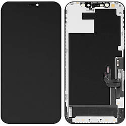 Дисплей iPhone 12 /12 Pro чорний, оригінал PRC переклеєне скло
