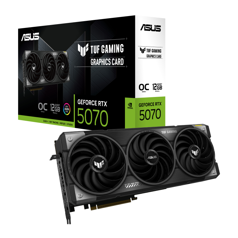Відеокарта Asus TUF Gaming GeForce RTX 5070 OC 12GB (TUF-RTX5070-O12G-GAMING) EU