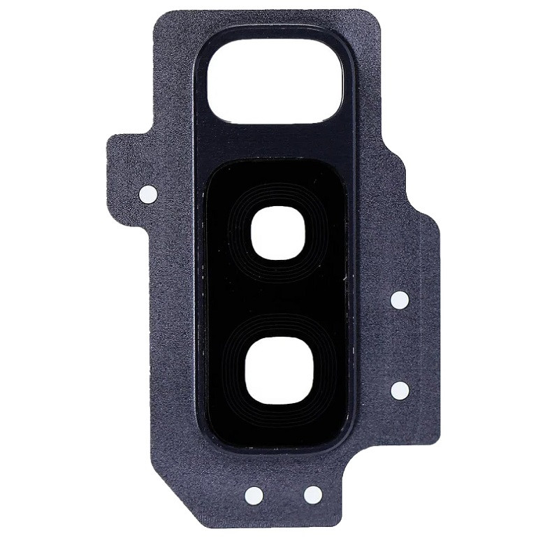 Скло камери Samsung G965 Galaxy S9+ з рамкою синього кольору, Coral Blue, фото 1