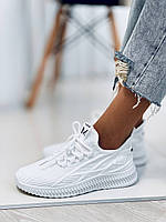 Кросівки жіночі білого кольору текстиль