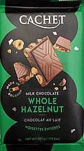 Шоколад Кашет молочний 32% з фундуком Cachet milk chocolate Hazelnut 300гр