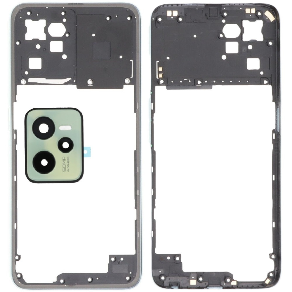 Рамка корпусу Realme C35 зелена, Glowing Green + скло камери