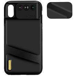 Чохол із об'єктивами Momax X-Lens 3-in-1 Black для iPhone XR