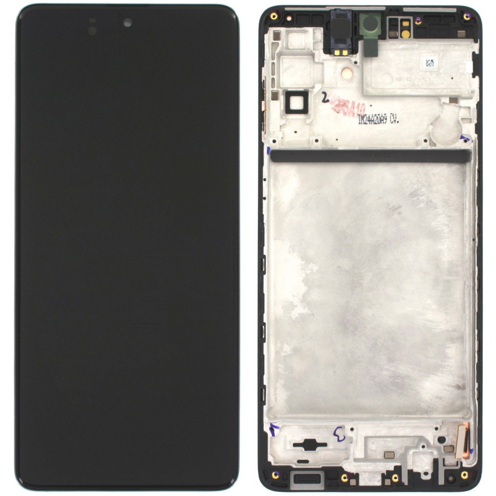 Дисплей Samsung M515 Galaxy M51 чорний, OLED, з рамкою, фото 1