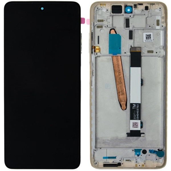 Дисплей Xiaomi Poco X3 Pro чорний, оригінал PRC, з рамкою, Metal Bronze, фото 1