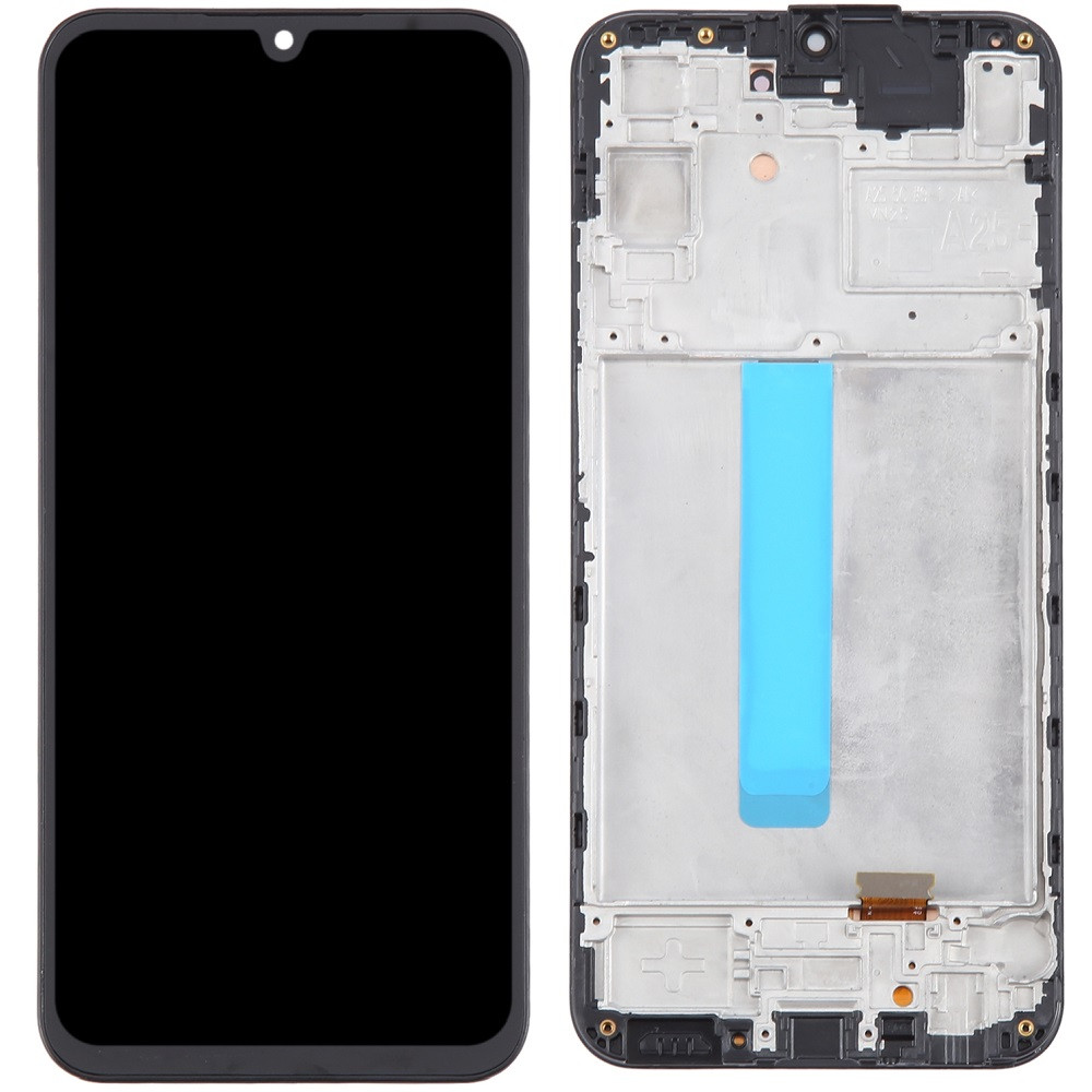 Дисплей Samsung A256 Galaxy A25 чорний, TFT, з рамкою, фото 1