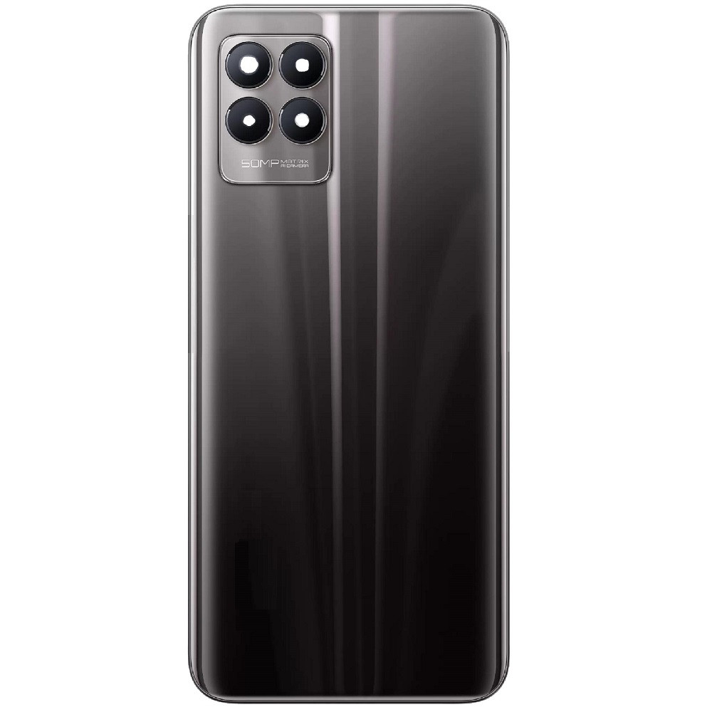 Задня кришка Realme 8i чорна, Space Black, оригінал PRC + скло камери