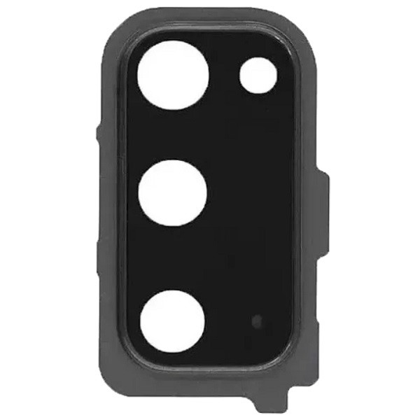 Скло камери Samsung G980 Galaxy S20 /G981 з рамкою чорного кольору, фото 1