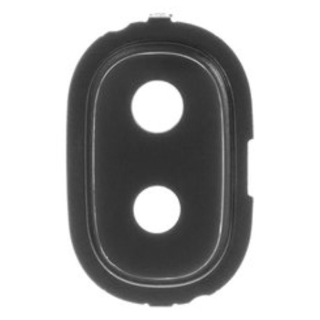 Скло камери Samsung J400 Galaxy J4 з рамкою чорного кольору, фото 1