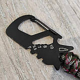 Брелок із паракорду з карабіном-мультитулом, фото 2