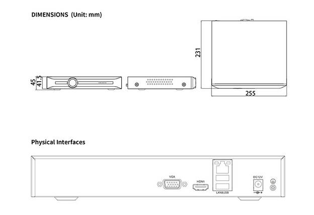 TC-R3120 Spec: I/B/V3.0 NVR 20 каналів, ,, фото 1