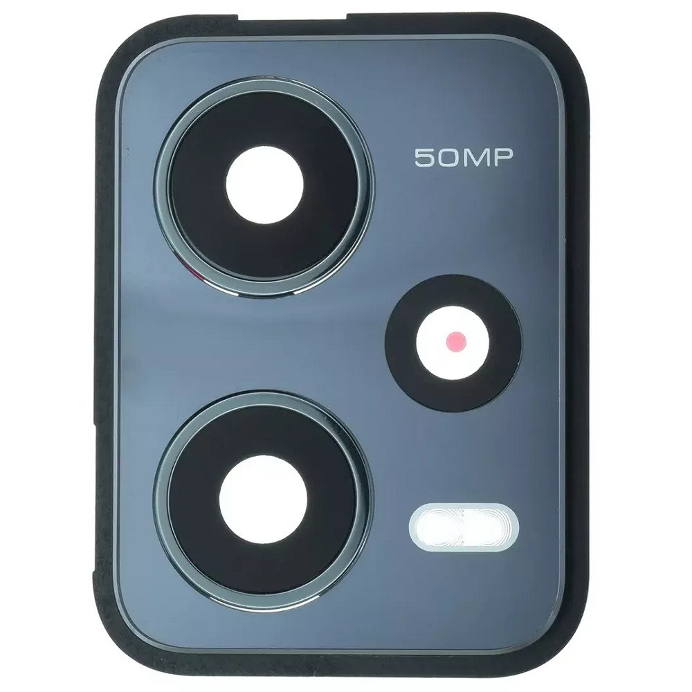 Скло камери Xiaomi Redmi Note 12 Pro 5G з рамкою чорного кольору, фото 1