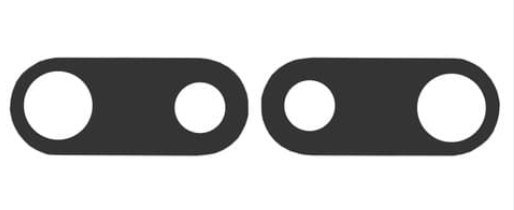 Скло камери для iPhone 8 Plus, без рамки