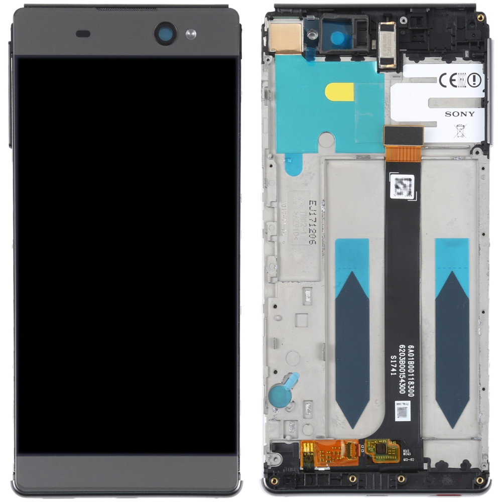 Дисплей Sony F3211 Xperia XA Ultra /F3212 /F3213 /F3215 /F3216 сірий, Graphite Black, з рамкою, фото 1