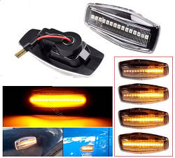 Покажчик повороту Kia Cerato 1 2003-2008 Кіа Церато (2шт динамічні білі ЛЕД)