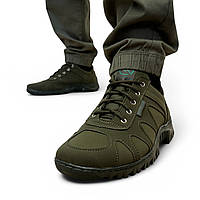 Кросівки чоловічі прошиті хакі (К-ЮА-55-2)