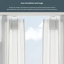 Контролер для керування шторами Aqara Curtain Driver E1 Track Version Apple HomeKit (ZNCLBL01LM/CM-M01), фото 5
