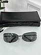 Жіночі сірі сонцезахисні окуляри Chanel Vintage Шанель, фото 7