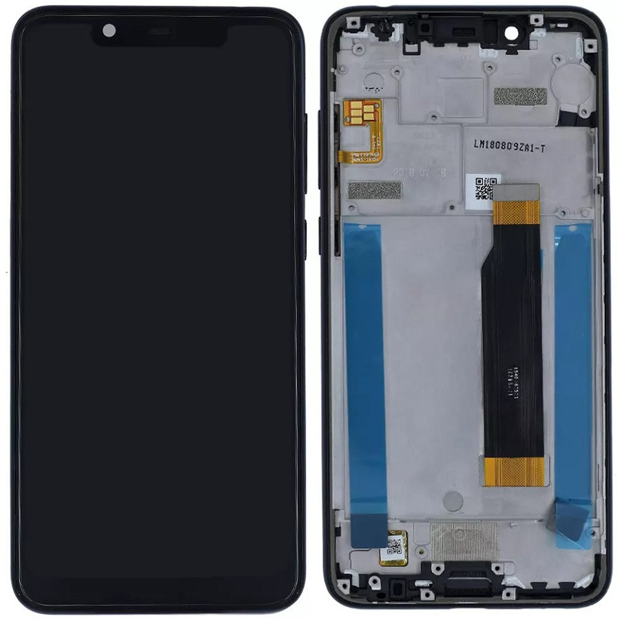Дисплей Nokia 5.1 Plus /X5 2018 чорний, оригінал PRC, з рамкою, Night Black, фото 1