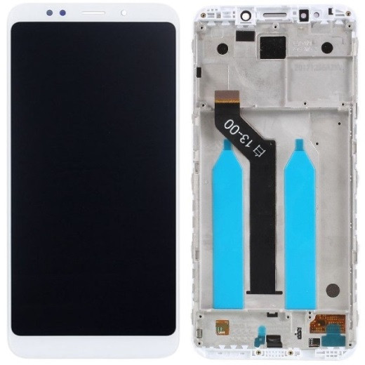 Дисплей Xiaomi Redmi 5 Plus білий, In-Cell, OEM, з рамкою, фото 1