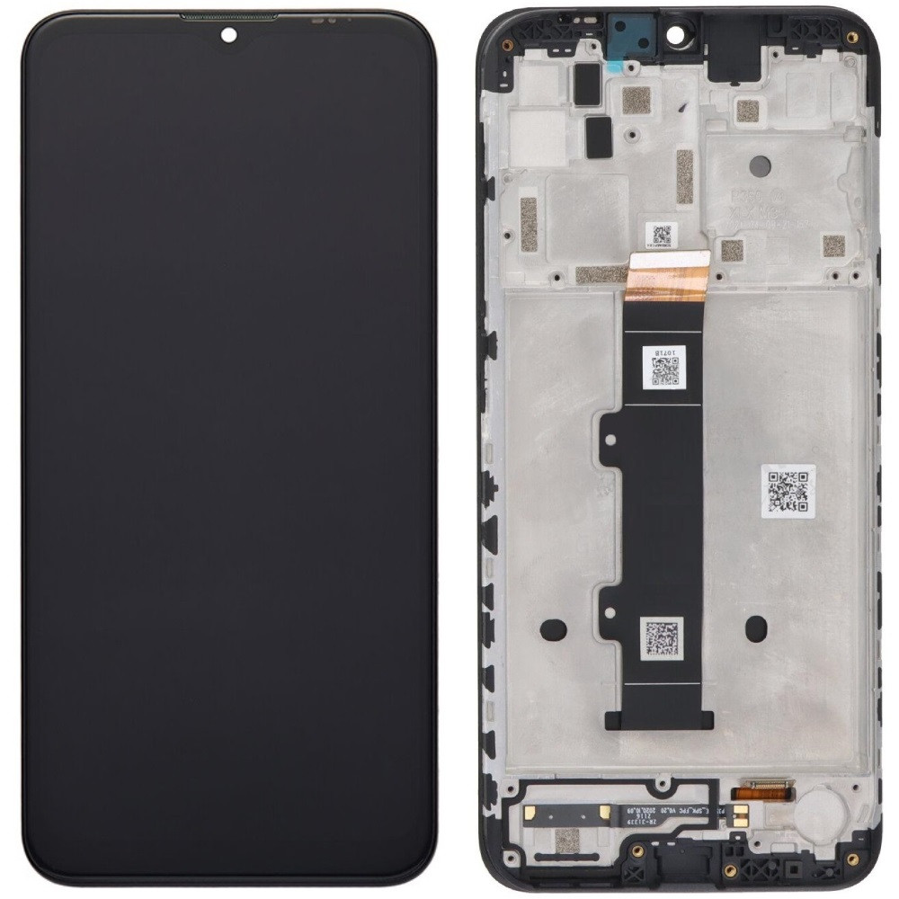 Дисплей Motorola XT2127-2 Moto G10 /XT2128 Moto G20 чорний, з рамкою, фото 1