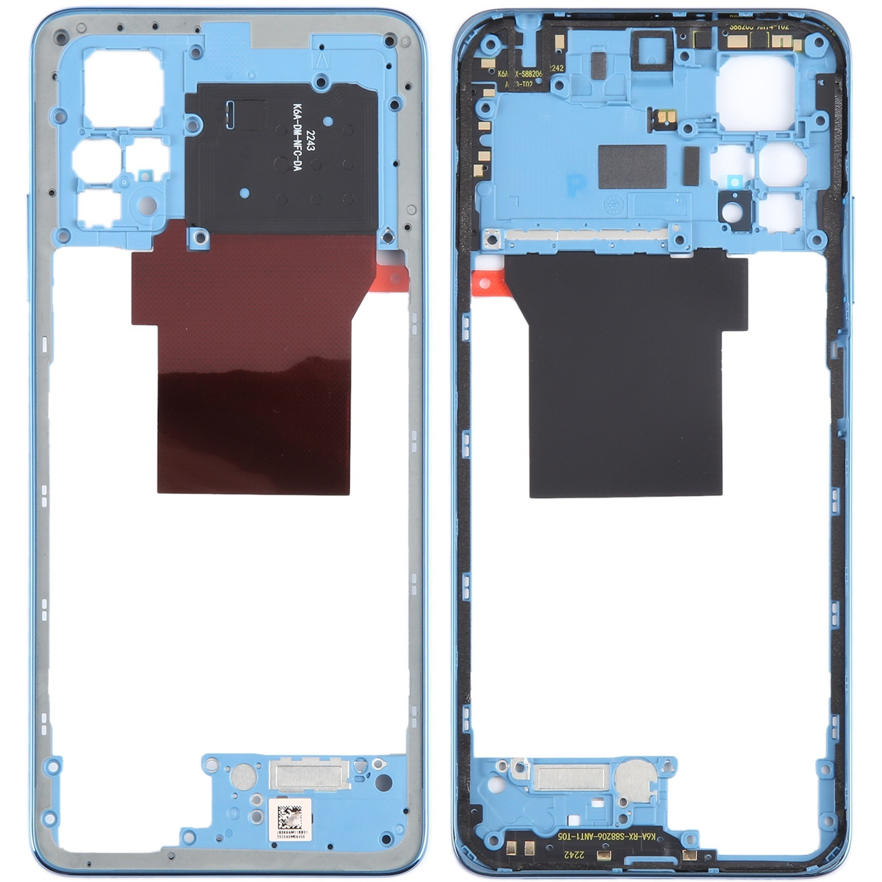 Рамка корпусу Xiaomi Redmi Note 12 Pro 4G синя, Star Blue (Ice blue)