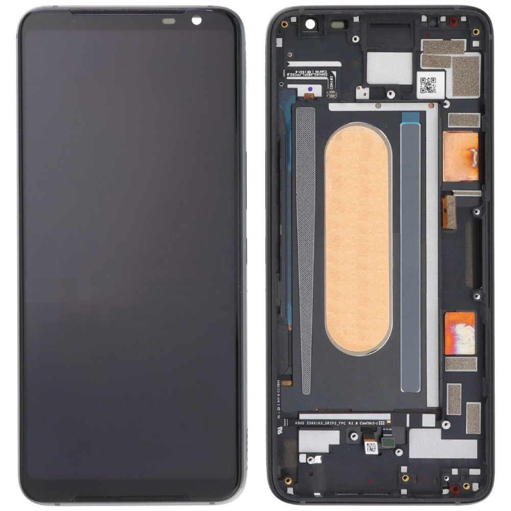 Дисплей Asus ROG Phone 3 ZS661KS /ZS661KL чорний, Amoled, оригінал PRC, з рамкою, фото 1