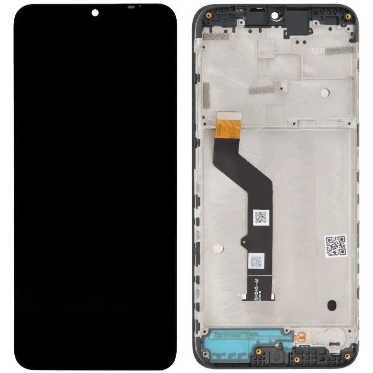 Дисплей Motorola XT2081-1 Moto E7 Plus чорний, з рамкою, фото 1
