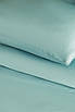 Постільна Білизна Issimo Home Сатин люкс Mint Blue двоспальний євро 200х220см, фото 4