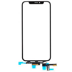 Сенсорний екран iPhone X чорний, з коротким шлейфом, з OCA-плівкою, оригінал PRC