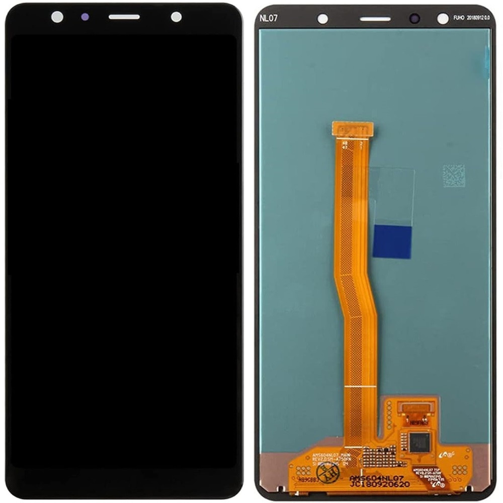 Дисплей Samsung A750 Galaxy A7 2018 чорний, OLED, фото 1