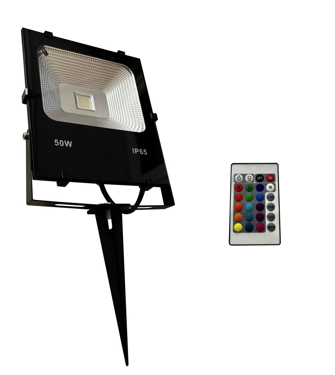 Прожектор грунтовий 50Вт світлодіодний RGB IP65 LED STORY PREMIUM