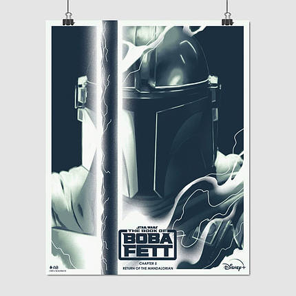 Плакат "Книга Боби Фетта, The Book of Boba Fett", 60×48см, фото 1